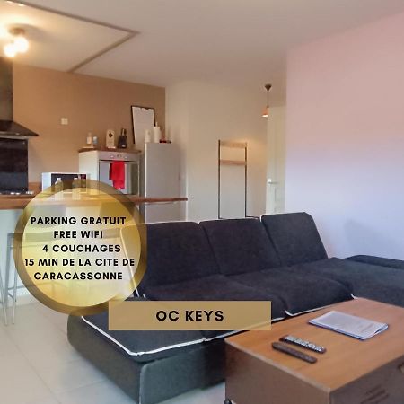 *Le Cocon Bistroquet*Oc.Keys/Terrasse/ Parking Apartment Carcassonne Bagian luar foto